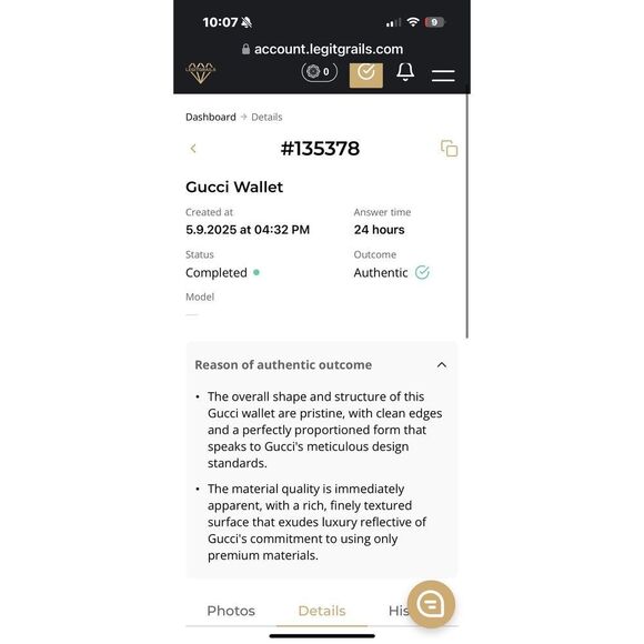 Vintage GUCCI GG Marmont Compact Wallet Bifold Leather Pink Blush Coin Purse - Picture 15 of 15